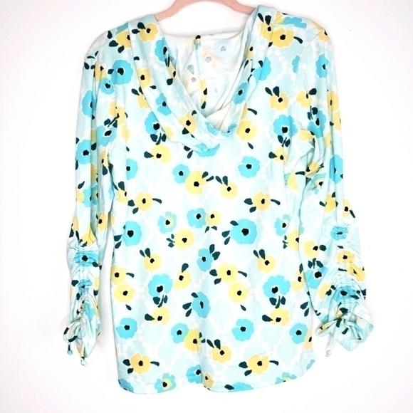 Crown and Ivy Floral Pullover Hoodie - Picture 2 of 5